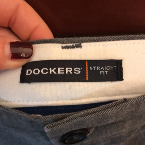 Dockers Straight Fit Gray Pants Size 40 X 32 - Picture 2 of 9